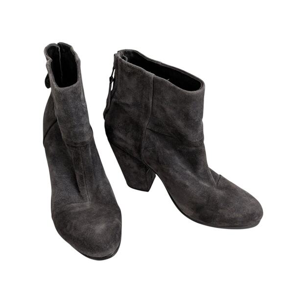 rag & bone gray suede newbury boot - Picture 1 of 15